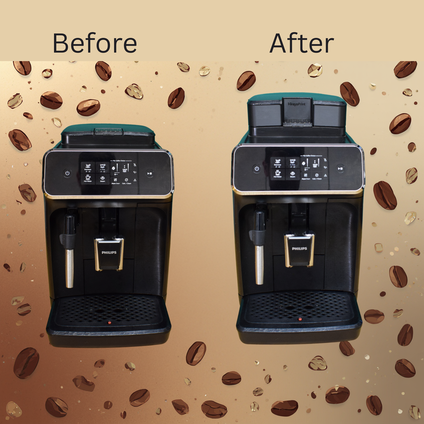Coffee Bean Hopper Extender for Philips LatteGo EP1200–EP5500 Series