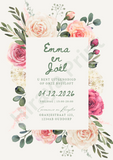 Pretty Rosey Invitation